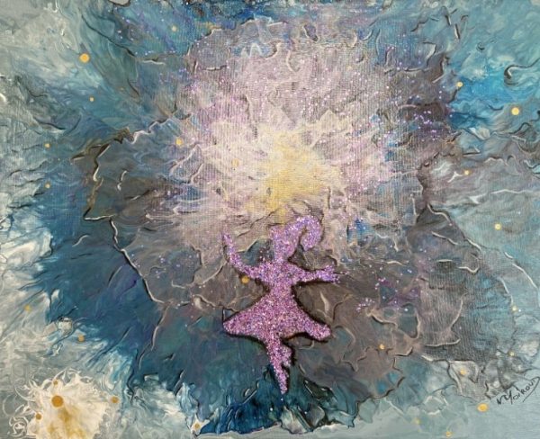 Pouring La Danseuse sur toile coton 40x50 cm